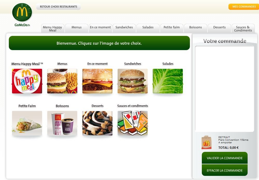 25 restaurants testent actuellement le système de commande en ligne de GoMcDo.