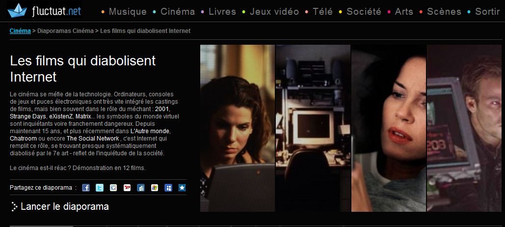Un diaporama de 12 films diabolisant Internet