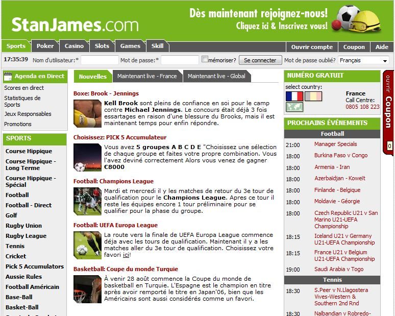 Faute d'avoir un agrément, Stanjames est illégal.