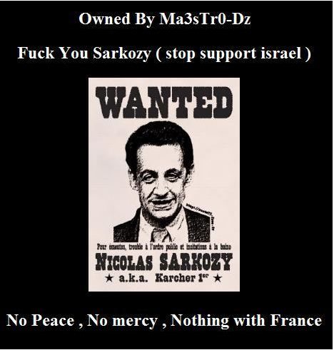 Pendant plusieurs heures, cette affiche a remplacé la page d'accueil.