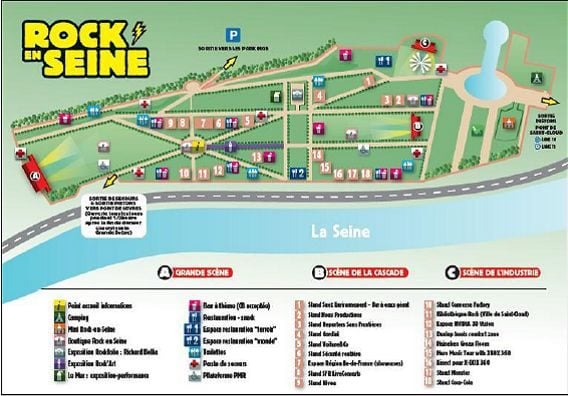 Le plan de Rock en Seine