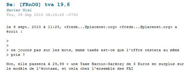 Xavier Niel prédit une hausse de trois euros sur le triple play.