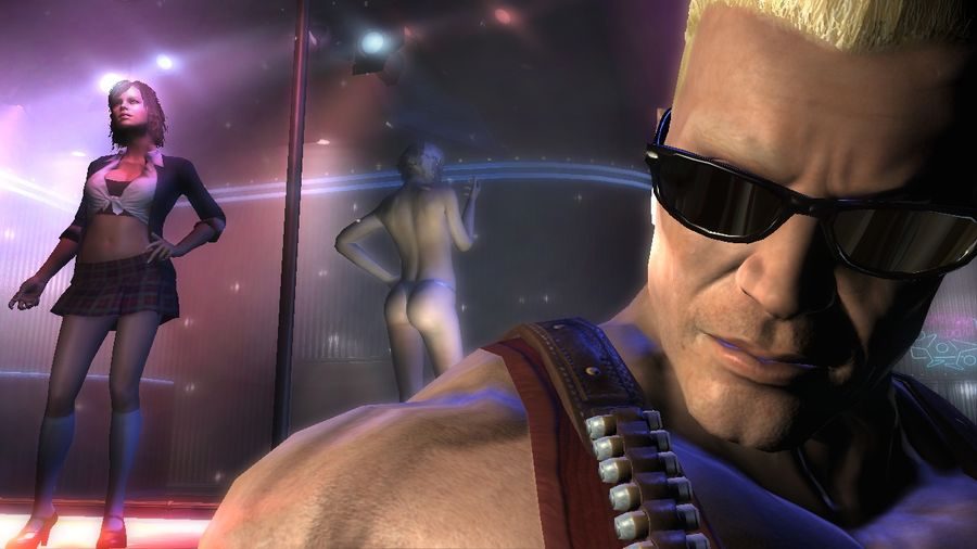 Un héros musculeux, des filles en petites tenues, c'est Duke Nukem !