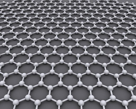 Le graphène est un cristal bidimensionnel constituié d'atomes de carbone.