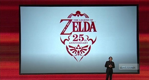 Satoru Iwata annonce Zelda 25th Anniversary (image : Eurogamer).