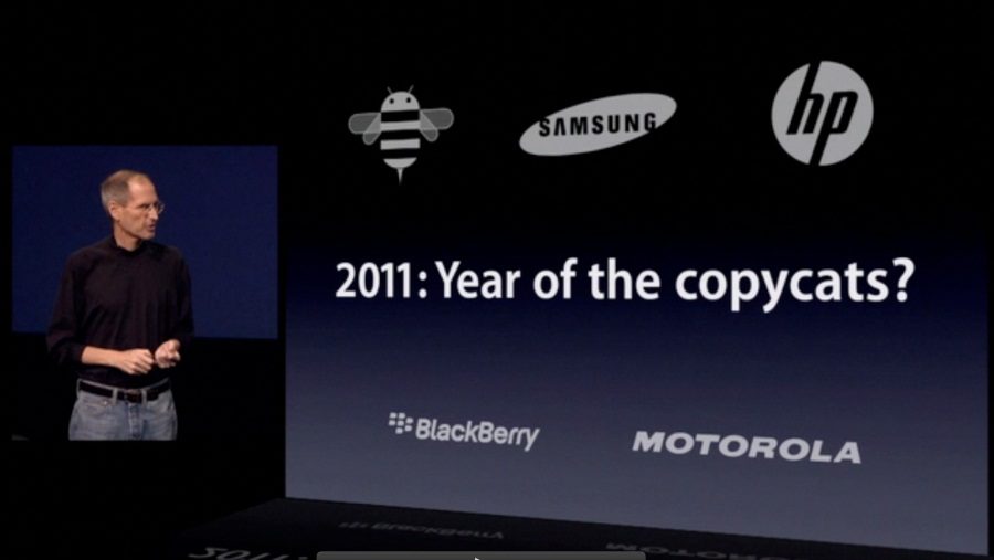 Steve Jobs le 2 mars, lors de la présentation de l'iPad 2