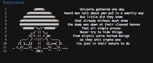 Message adressé au hacker qui a "fuité" les clés