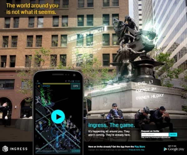Ingress est pour l'instant en bêta fermée, sur invitation