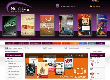 Numilog propose 170&nbsp;000 titres en plusieurs langues.