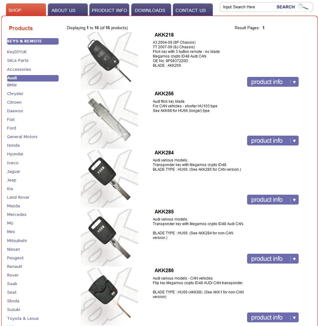 Rien de plus simple que de se procurer des clés vierges ou des transpondeurs «&nbsp;nus&nbsp;» pour la plupart des marques courantes.