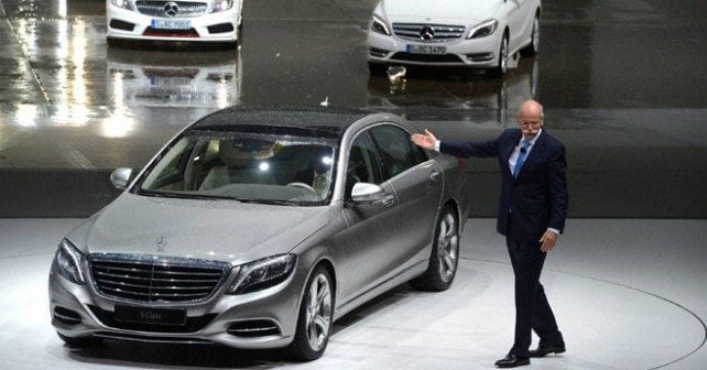 Présentation de la Mercedes Classe S édition 2014, à Hambourg.