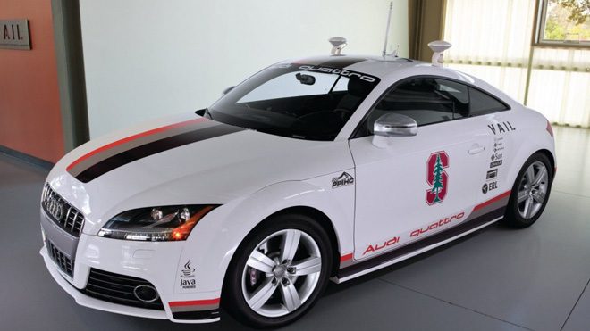 La voiture autonome d’Audi, autorisée à circuler sur les routes publiques du Nevada à titre expérimental.
