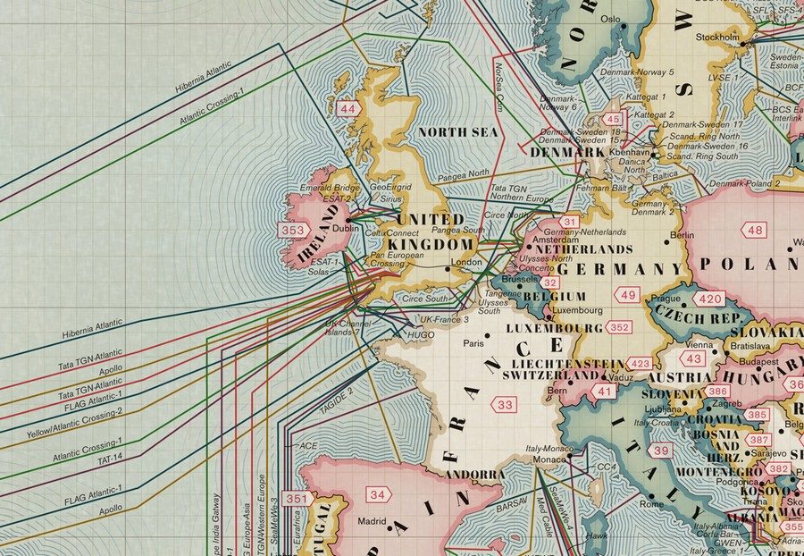 Le Royaume-Uni, au centre du réseau sous-marin de fibres optiques