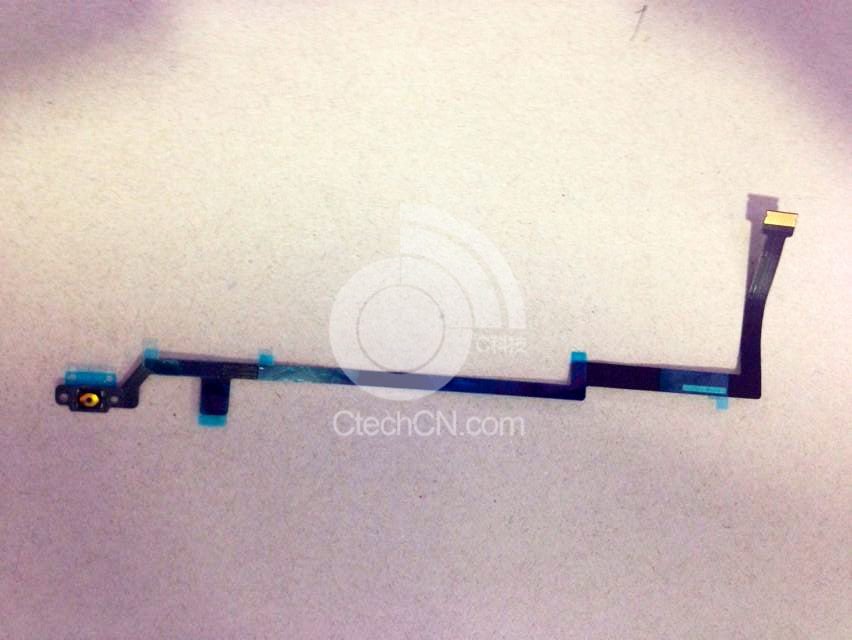 Nappe iPhone 5S reliant le bouton Home à la carte mère