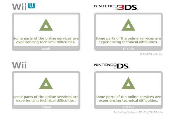 Nintendo travaille à rétablir l'accès à ses services.