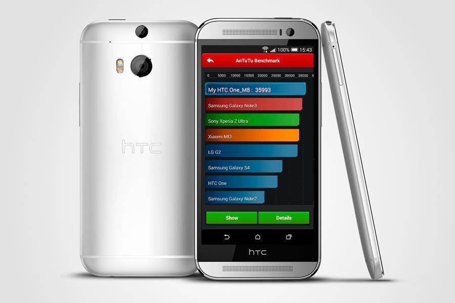 HTC one M8 puissance