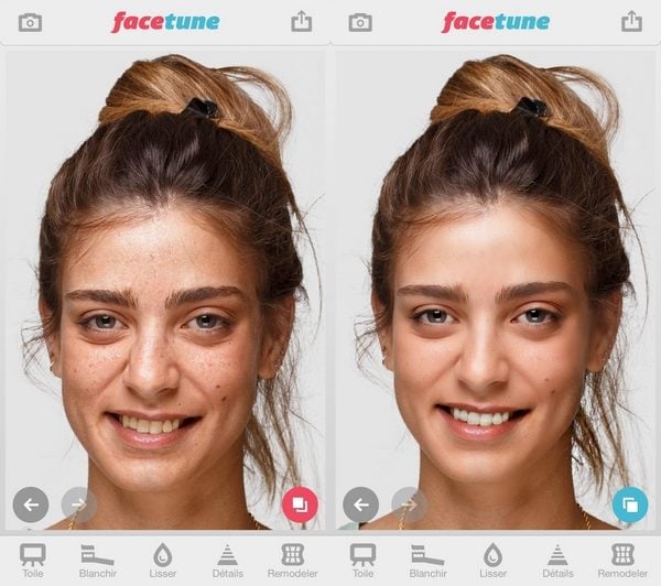 Facetune&nbsp;: la retouche