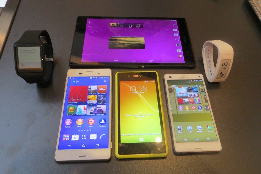 Nouveautés Sony&nbsp;: famille Z3 et objets connectés