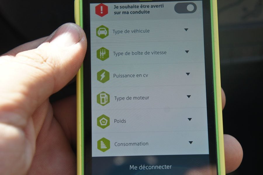 Configuration Xee EcoDrive