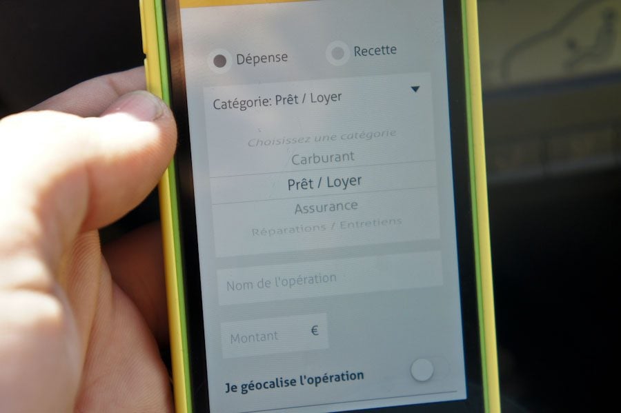 L'application Xee Budget
