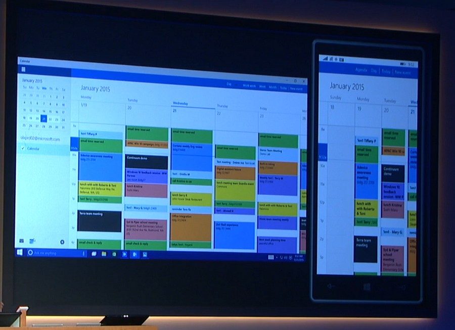 L'agenda Outlook sous Windows 10