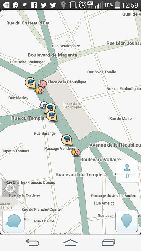L'appli Waze sur Android