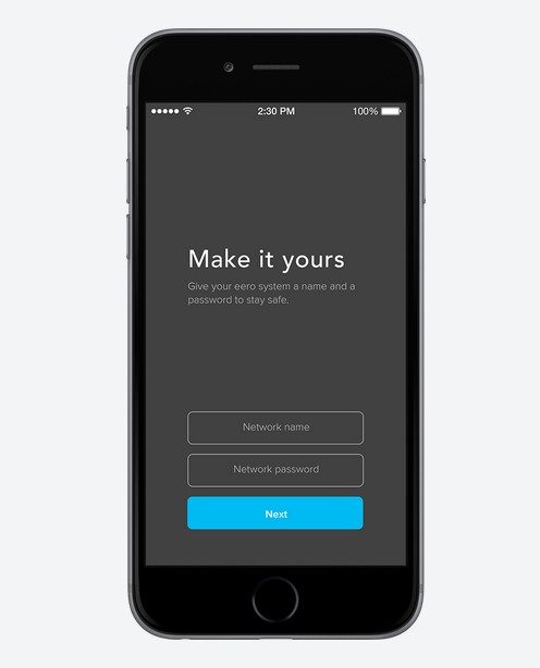 Première configuration d'Eero