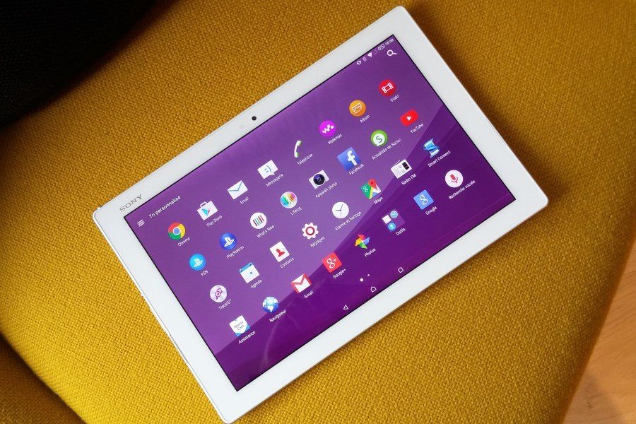 L'écran de la Z4 Tablet affiche des couleurs vives.