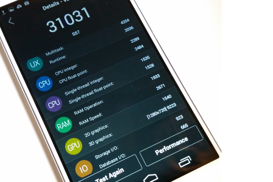 Acer Liquid Jade Z - score Antutu