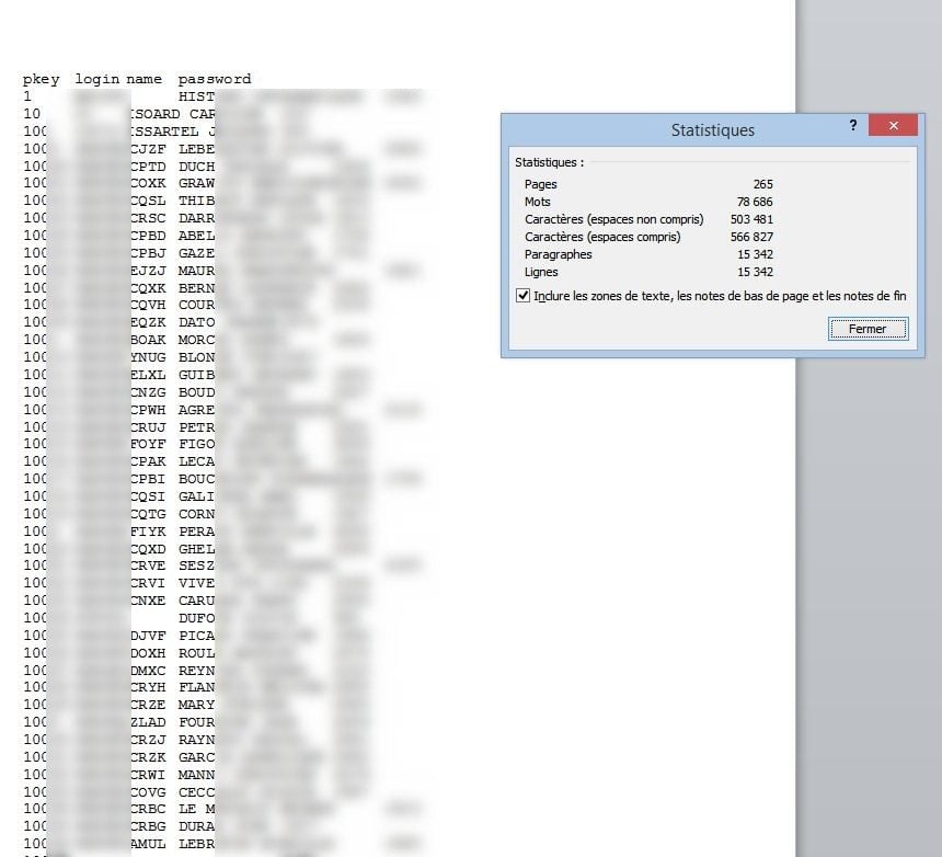 Liste de mots de passe