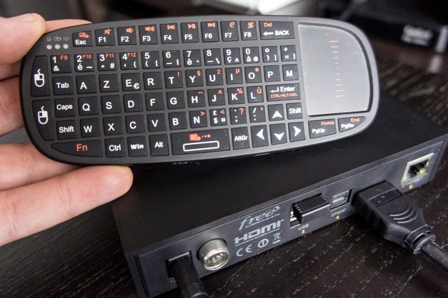 Ce type de mini kit clavier/souris sans fil est l'idéal