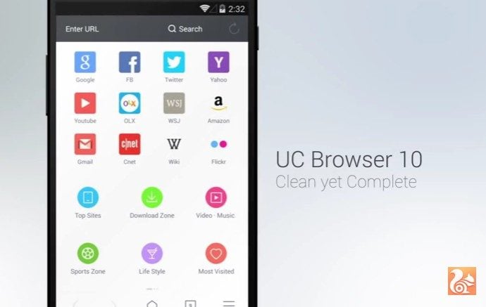 UC Browser, un navigateur indigne de confiance