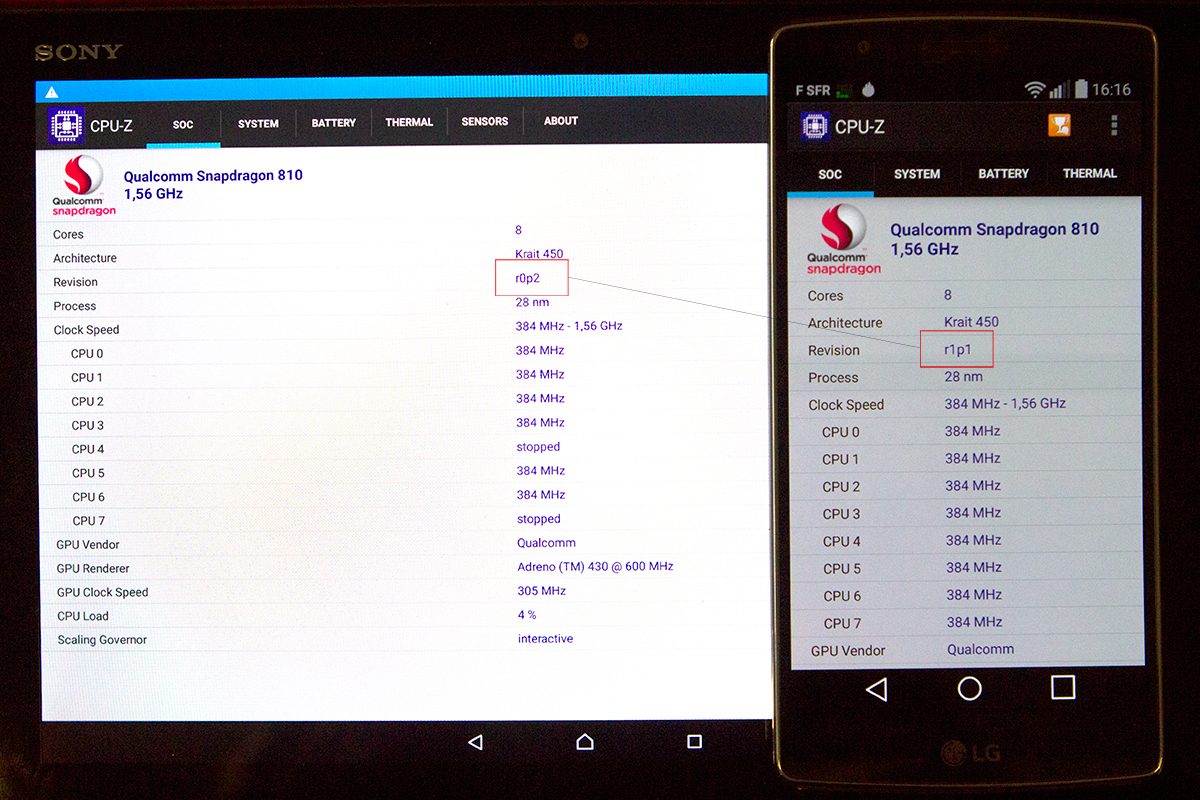 Vérification avec CPU-Z