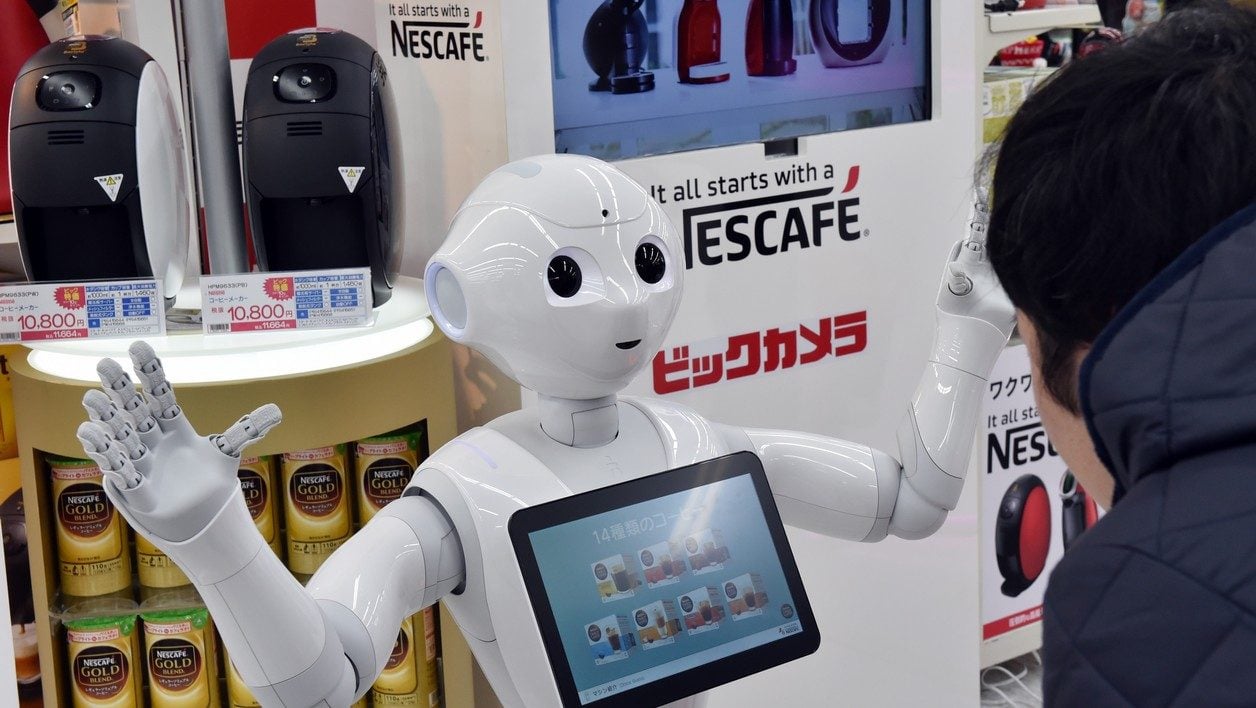 Le robot Pepper au Japon