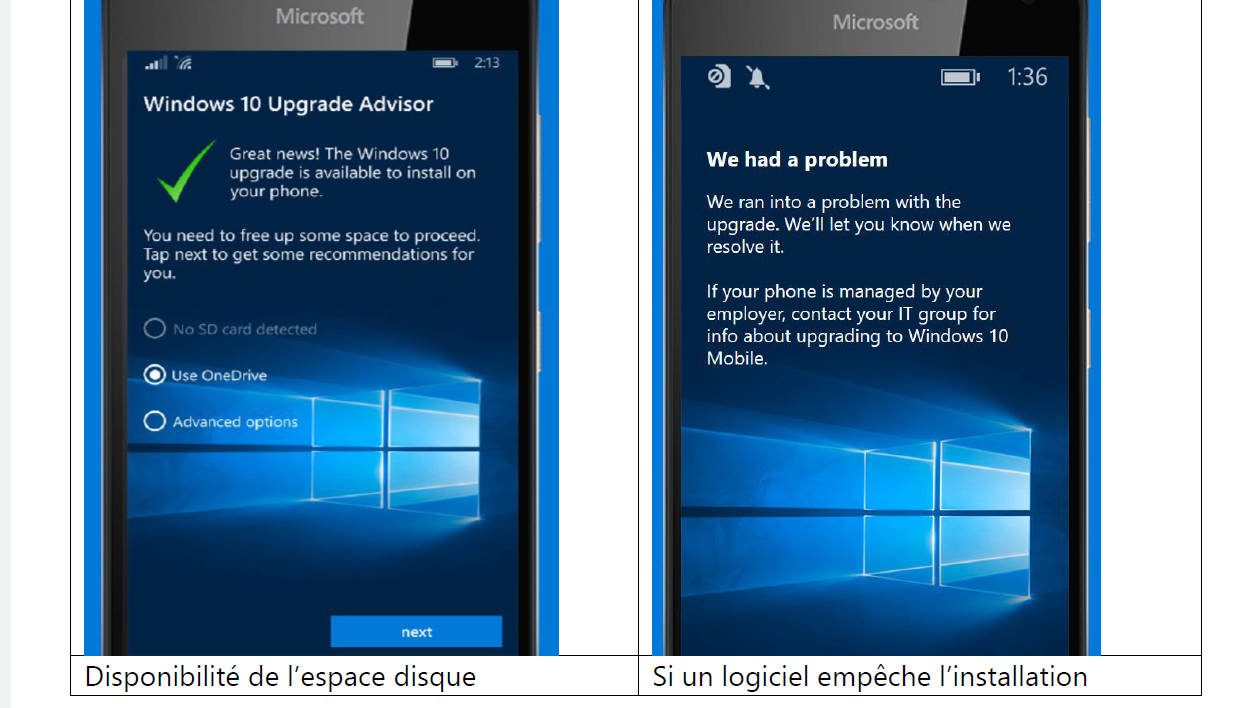 Windows 10 Mobile Lumia's update