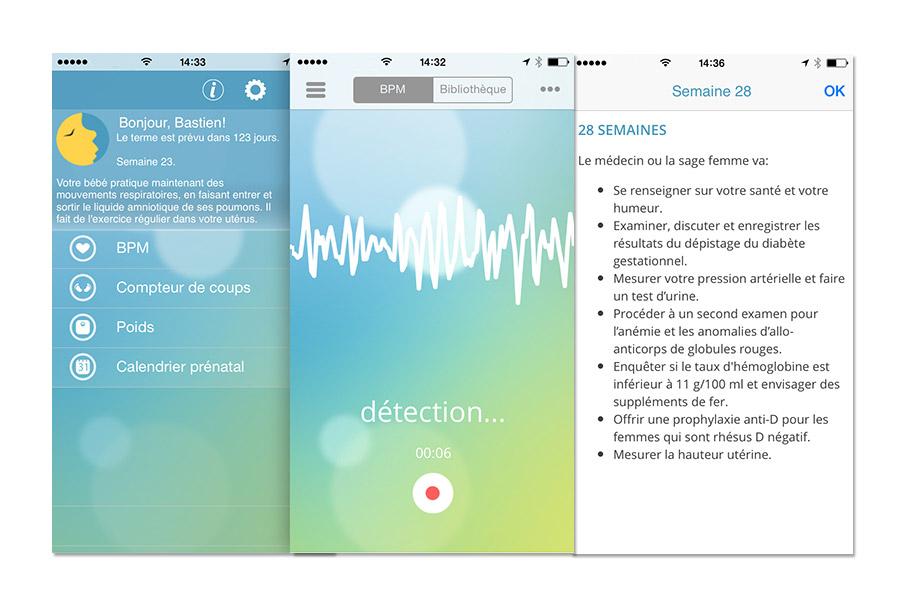Smartphone Android: Ecouter les battements de coeur de votre bébé  smartphone-android-bellabeat-n74