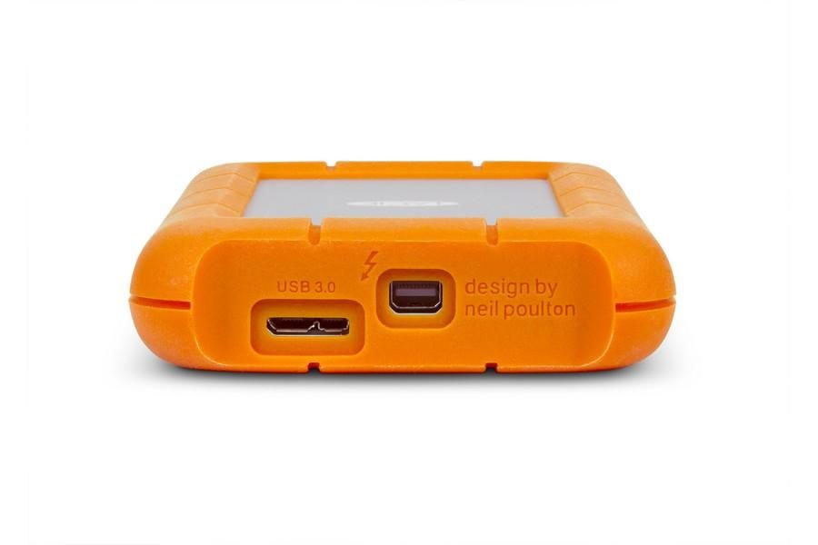 LaCie Rugged Mini disque dur externe 2 To Orange, Argent, 110 dans