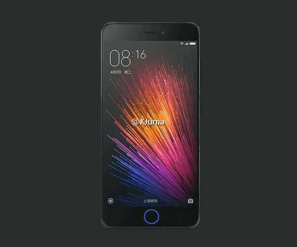 Photo fuitée du Xiaomi Mi 5s 