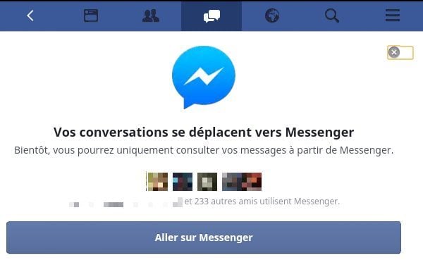 Cette fonctionnalité n'est pas disponible facebook