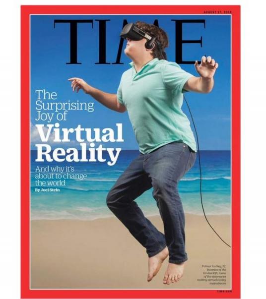 Palmer Luckey en une du Time en 2015