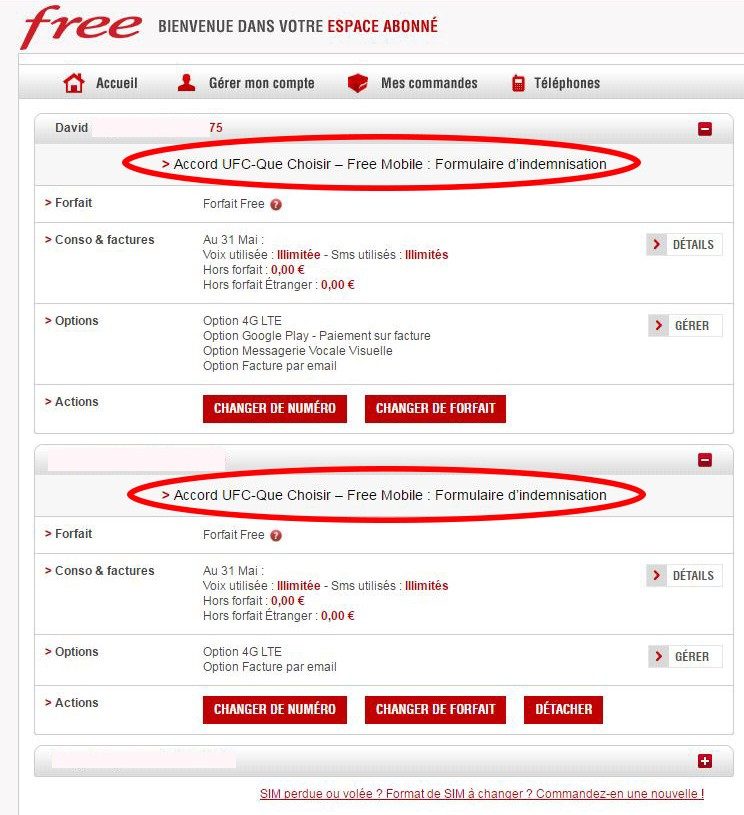La deuxième page du formulaire.