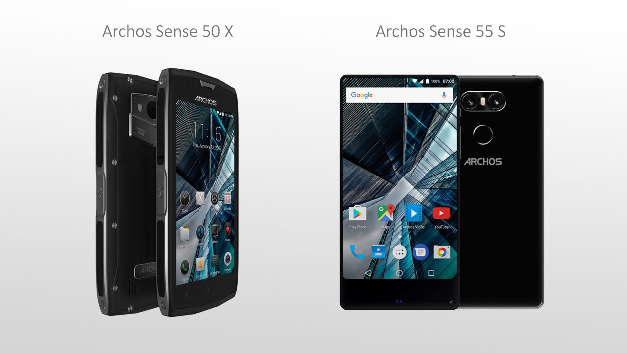 Les Archos Sense 50 X et 55 S
