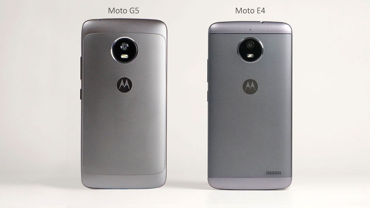 Les Moto G5 et Moto E4 