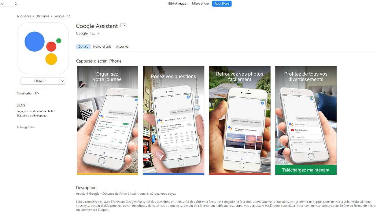 AppStore Google Assistant