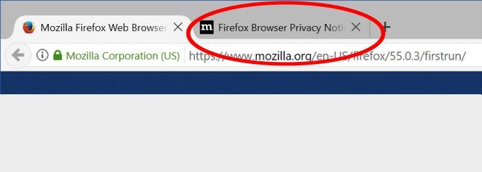 Firefox privacy