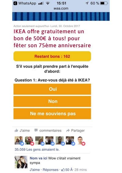 Le faux sondage.