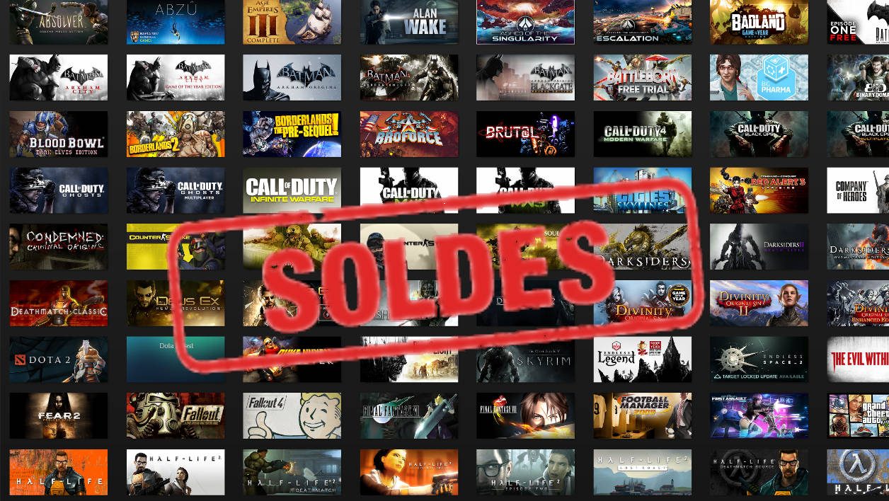 Soldes Steam: Top 10 des 10 jeux vidéo à ne pas manquer