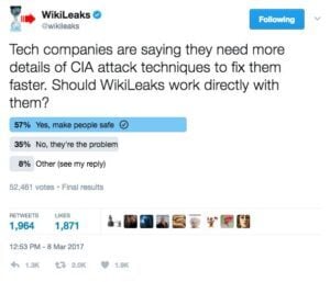 Wikileaks dévoile le code source des logiciels d'espionnage de la CIA