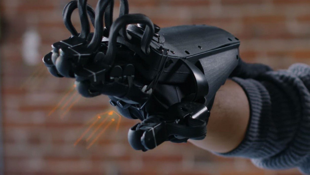 Les HaptX Glove, des gants de réalité virtuelle avec retour haptique.