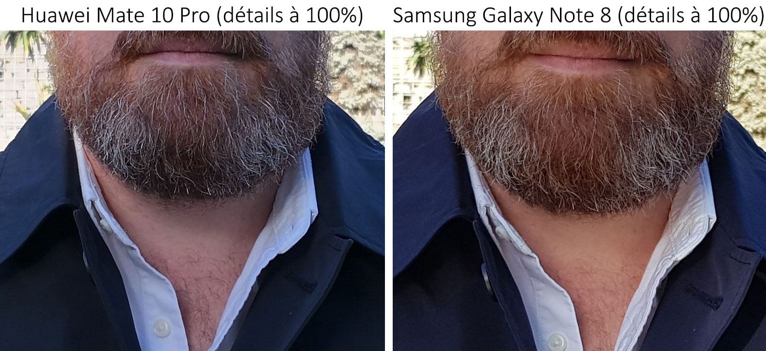 Photos prises avec les Huawei Mate 10 Pro et Samsung Galaxy Note 8
